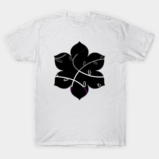 Jagged Leaves, Asexual Pride Flag T-Shirt